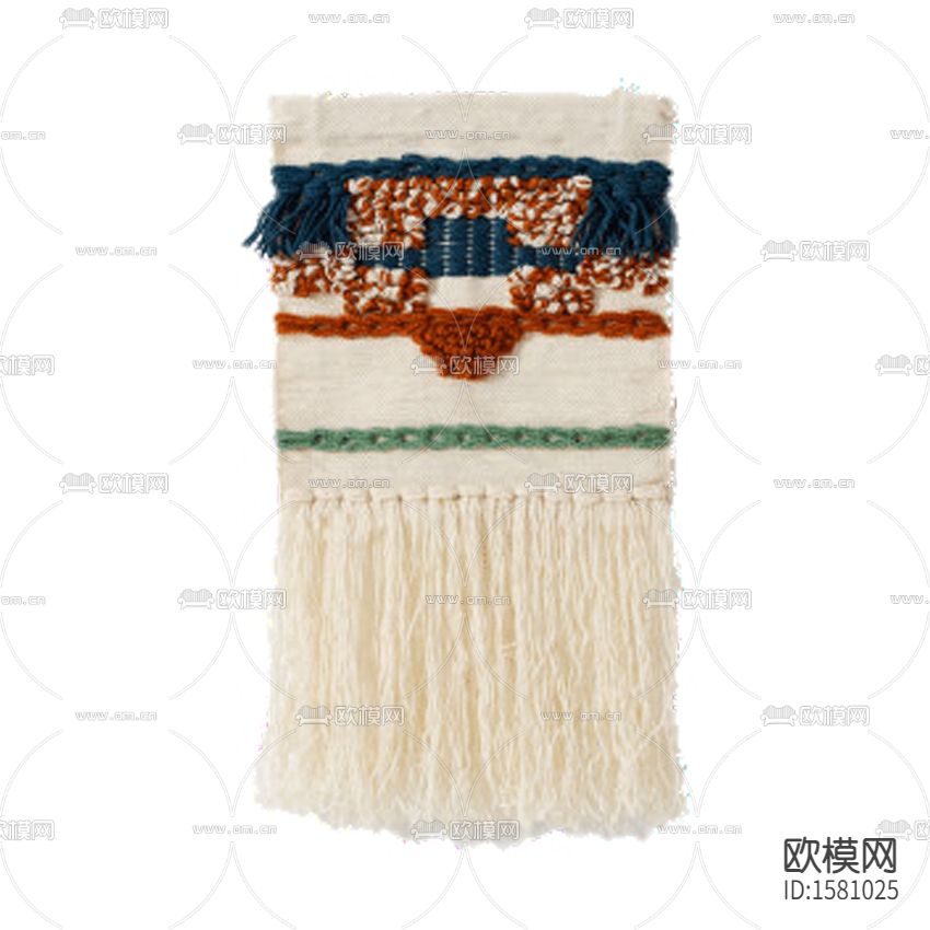 北欧简约手工编织挂毯