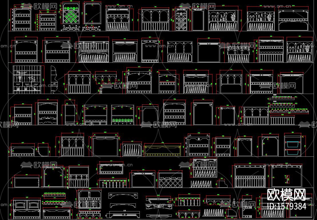 厨房卫生间器具cad图库下载（渲染图5）