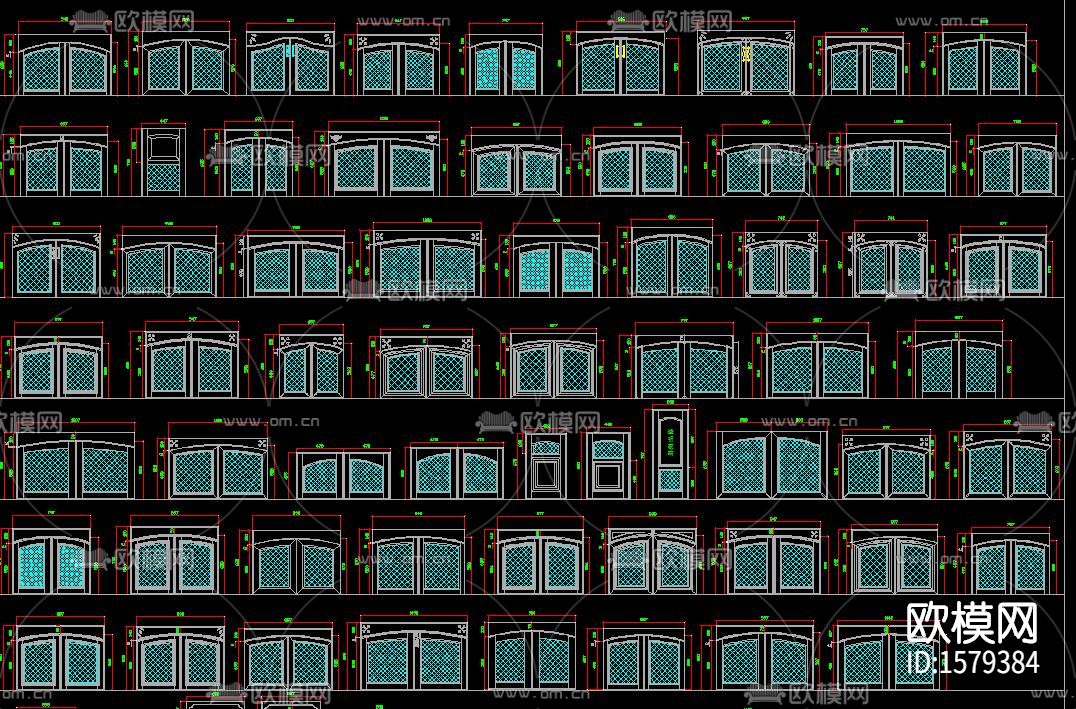 厨房卫生间器具cad图库下载（渲染图8）