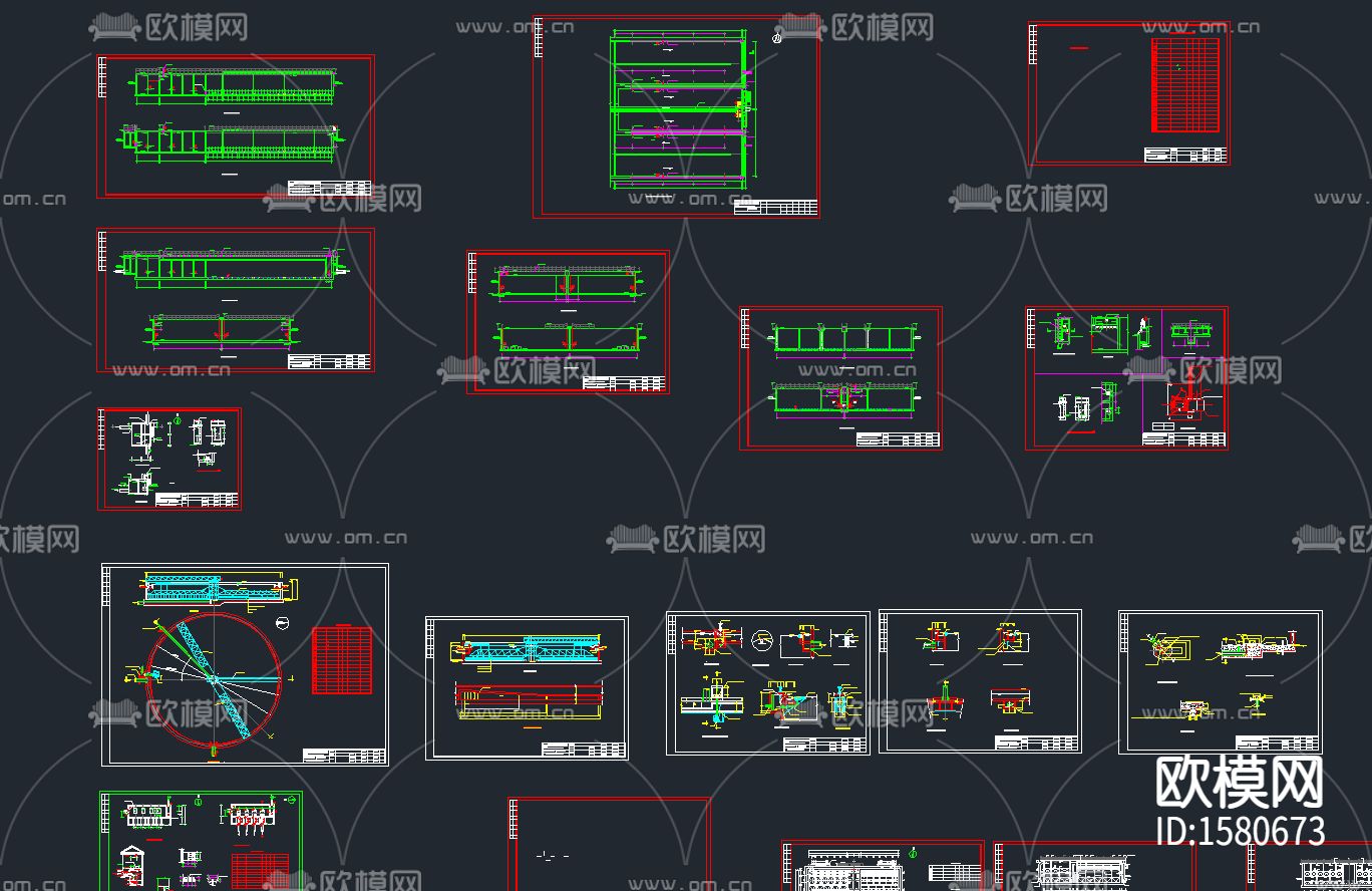 污水处理节点大样下载（渲染图3）