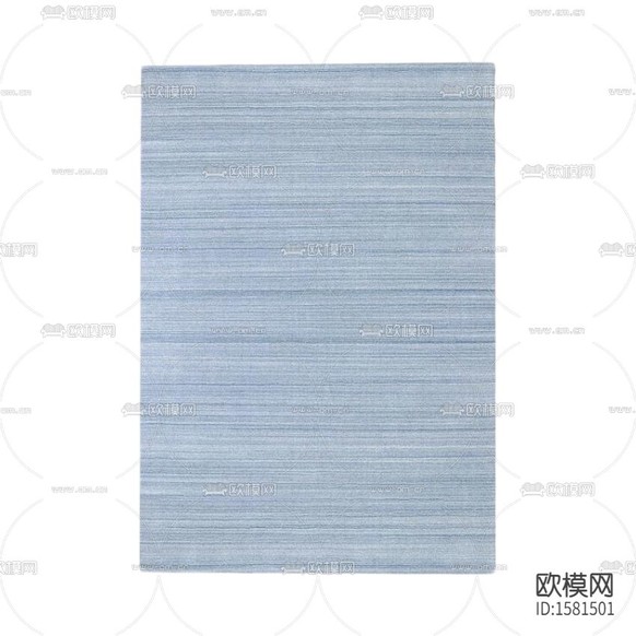 現(xiàn)代簡約藍色條紋羊毛地毯下載