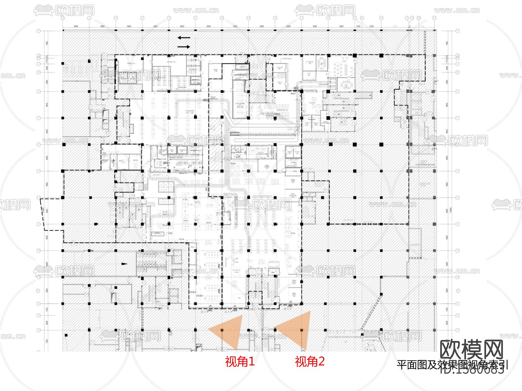 超市cad施工图下载（渲染图8）
