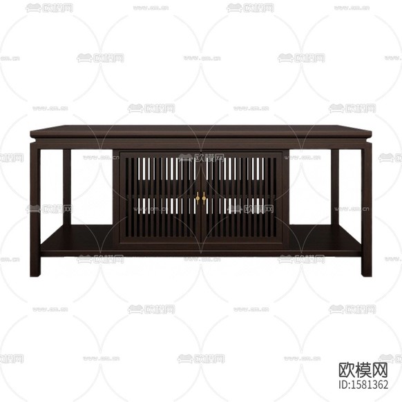 新中式禅意实木茶几下载
