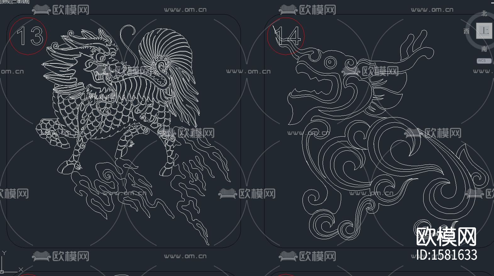 麒麟貔貅cad图库下载（渲染图1）