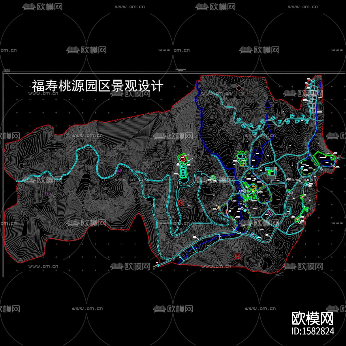 景观规划cad平面图下载