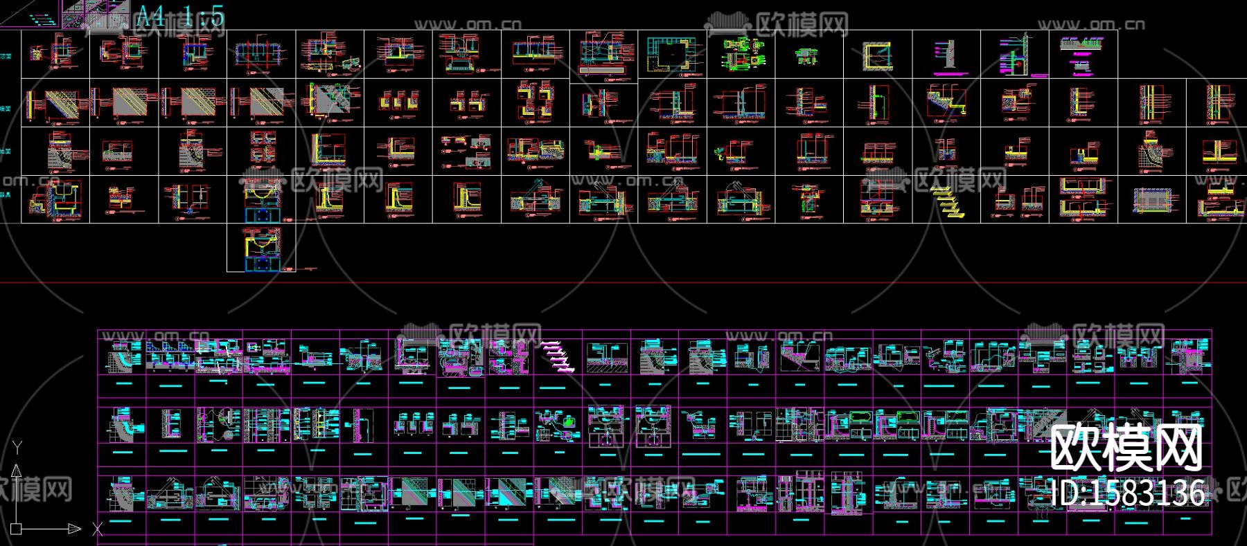 100多个室内节点cad图库下载（渲染图4）