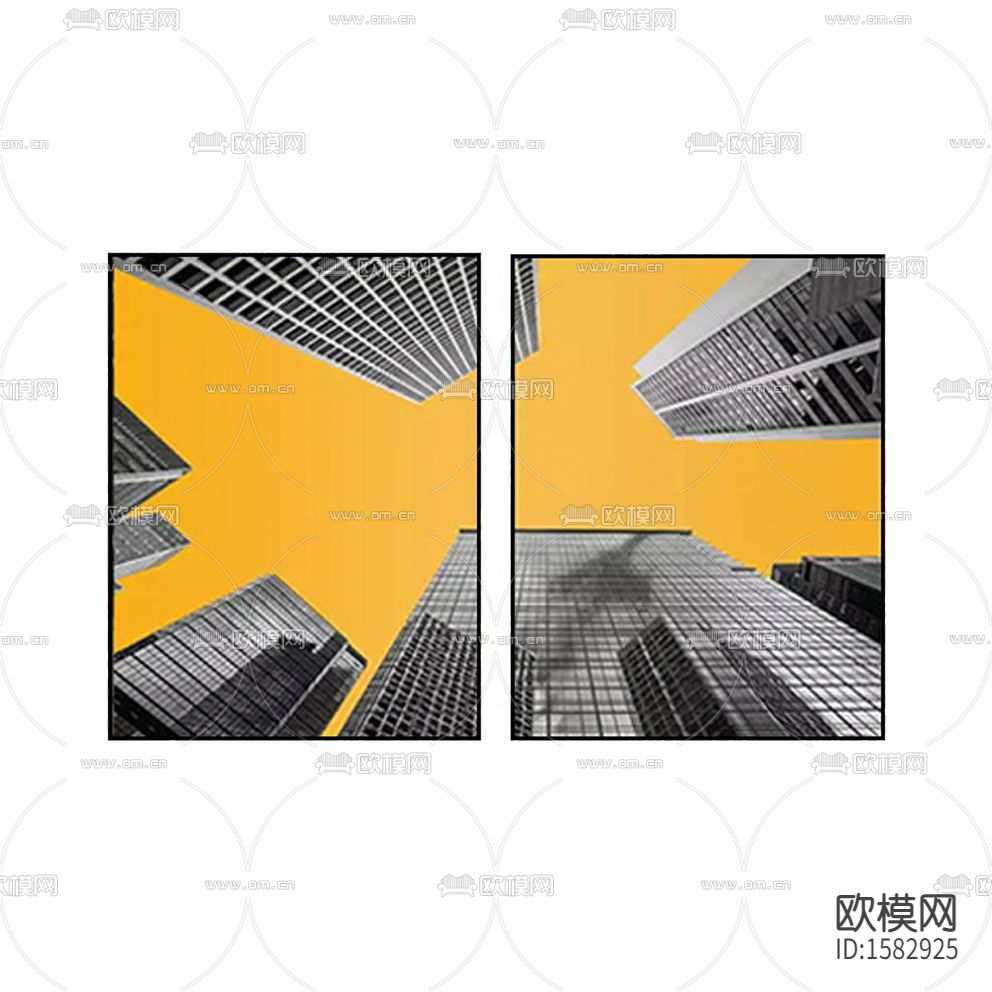 现代轻奢创意城市风光摄影下载