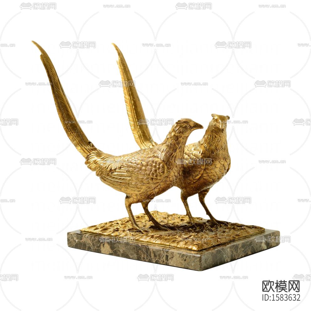 欧式古典纯铜火鸟摆件下载