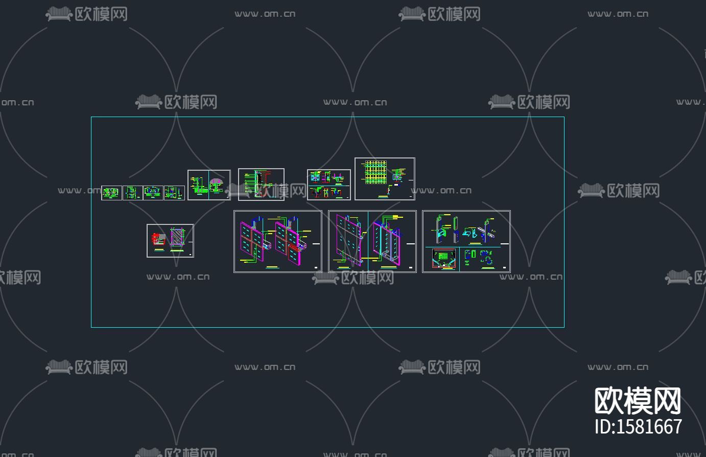 幕墙节点下载（渲染图3）