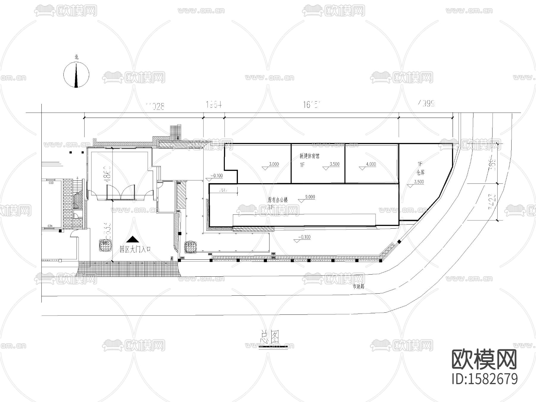 体育馆cad施工图下载（渲染图5）