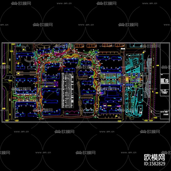 園林景觀cad施工圖下載