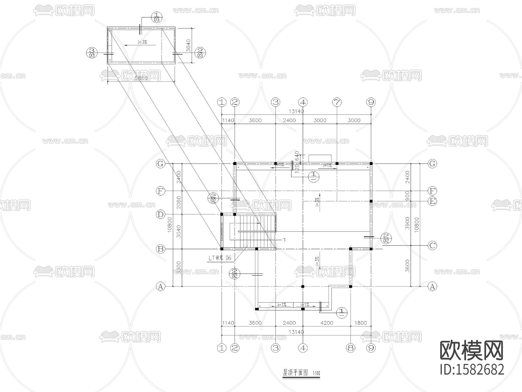 自建房cad施工图下载（渲染图2）