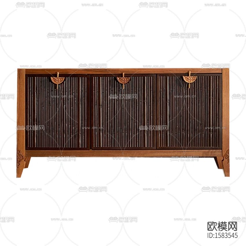 东南亚复古实木边柜下载
