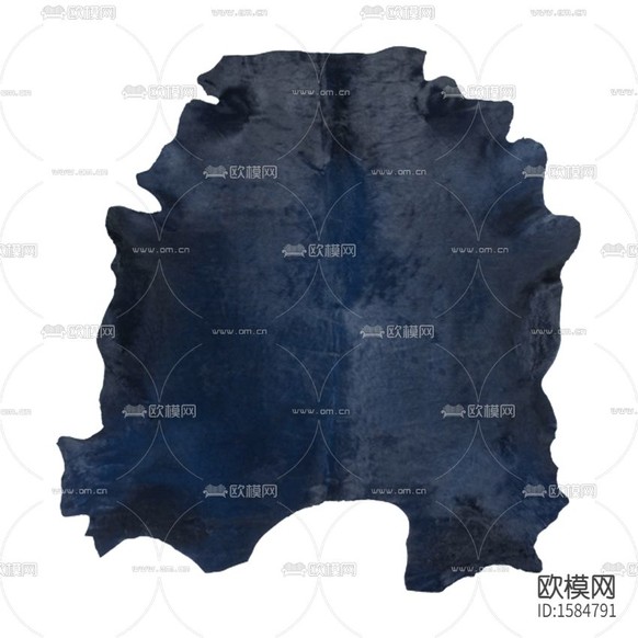 現(xiàn)代簡約蔚藍(lán)色皮革地毯下載