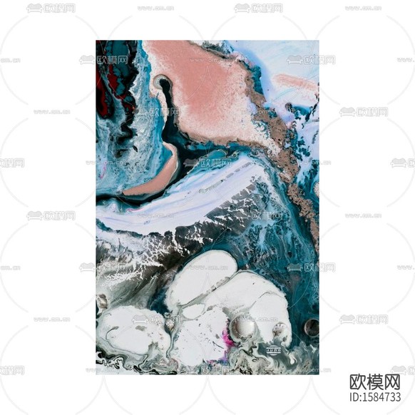 現(xiàn)代輕奢創(chuàng)意色彩抽象畫下載