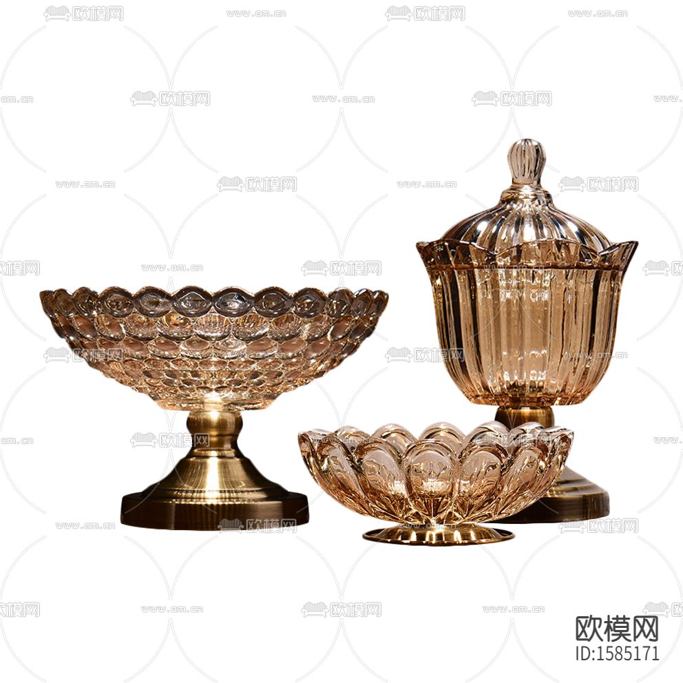 欧式轻奢水晶收纳罐下载