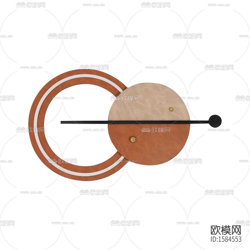 现代轻奢石材纹理圆形装置画下载