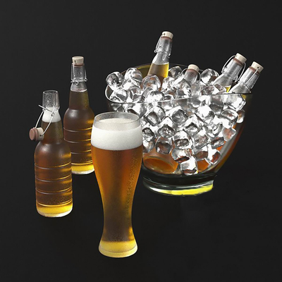  现代啤酒su模型 