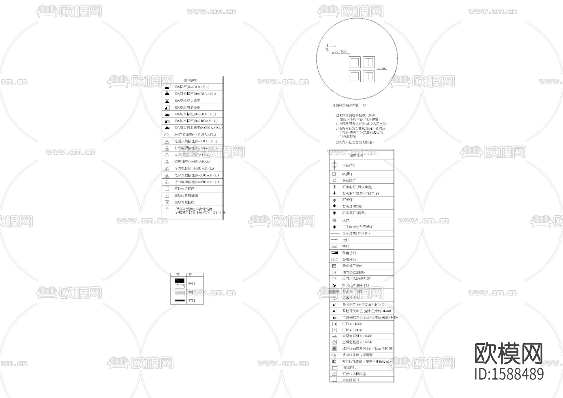 高文安标注cad图库下载（渲染图1）