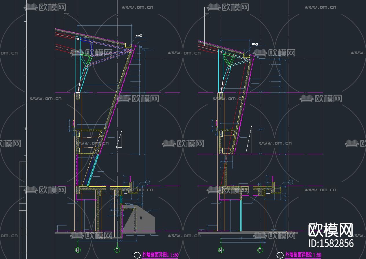 篮球馆建筑cad施工图下载（渲染图5）