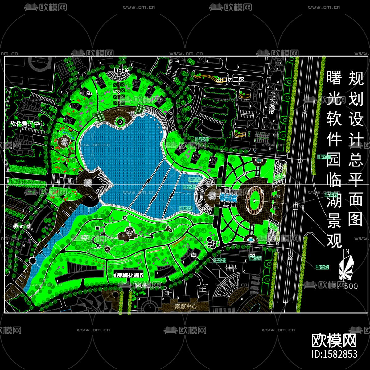 园林景观规划cad施工图下载