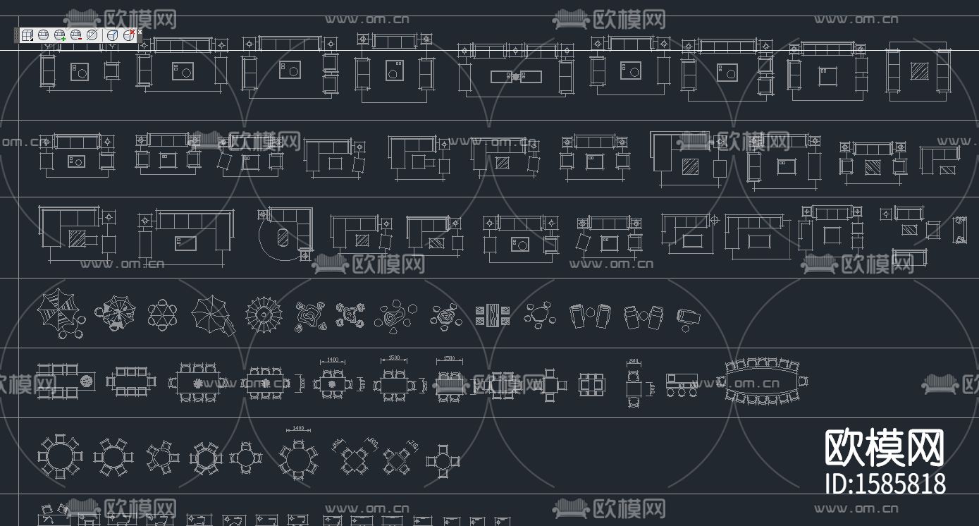 家具cad图库下载