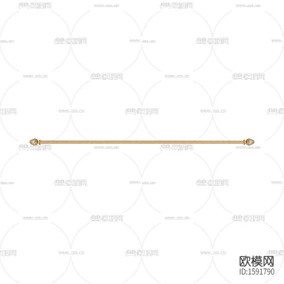 简欧金属玻璃窗帘挂杆