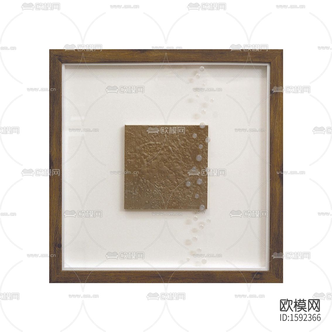 北欧简约实木水滴装置画