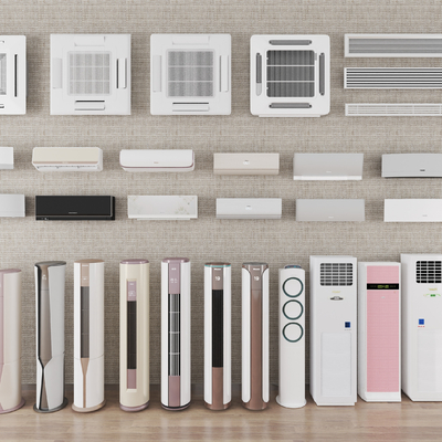  现代空调su模型 