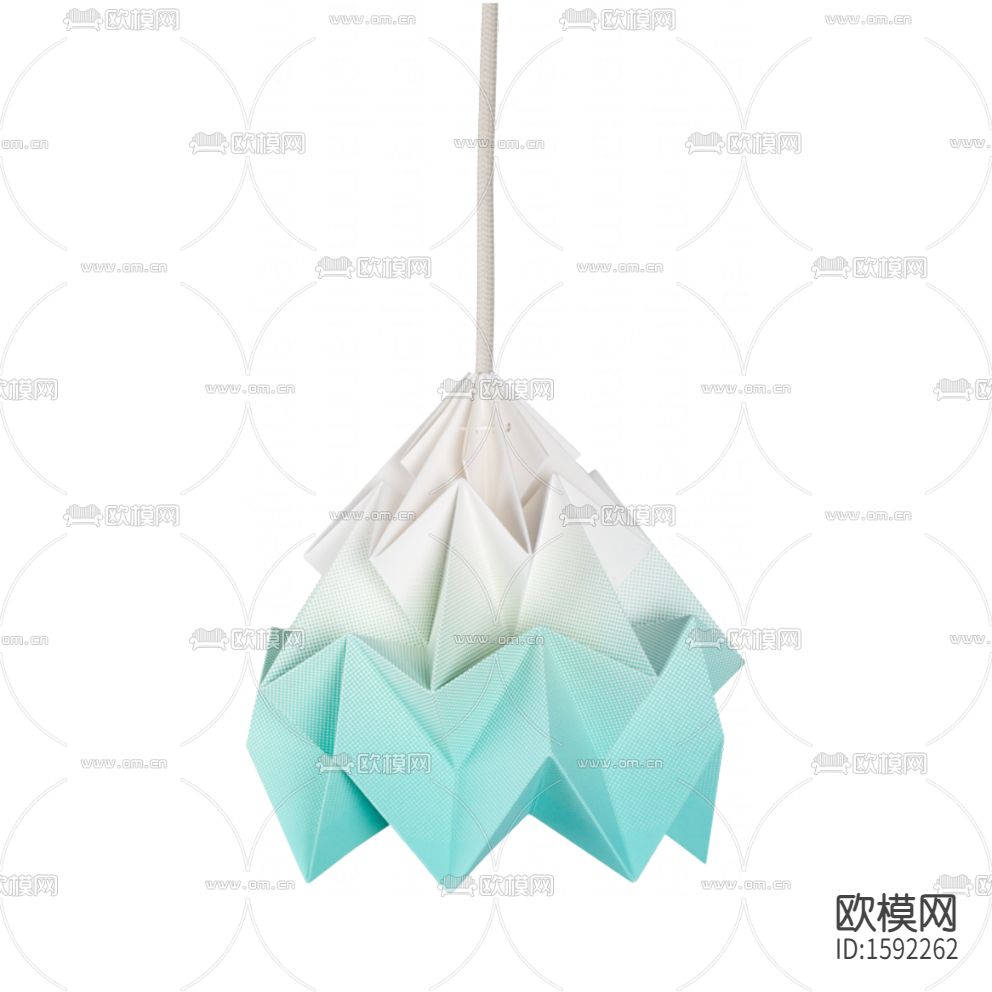 北欧简约几何创意折纸吊灯