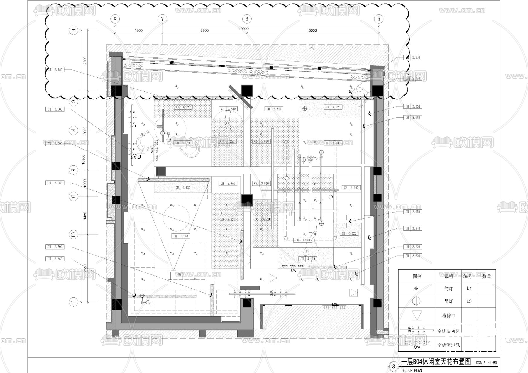 住宅休闲室节点大样下载（渲染图2）
