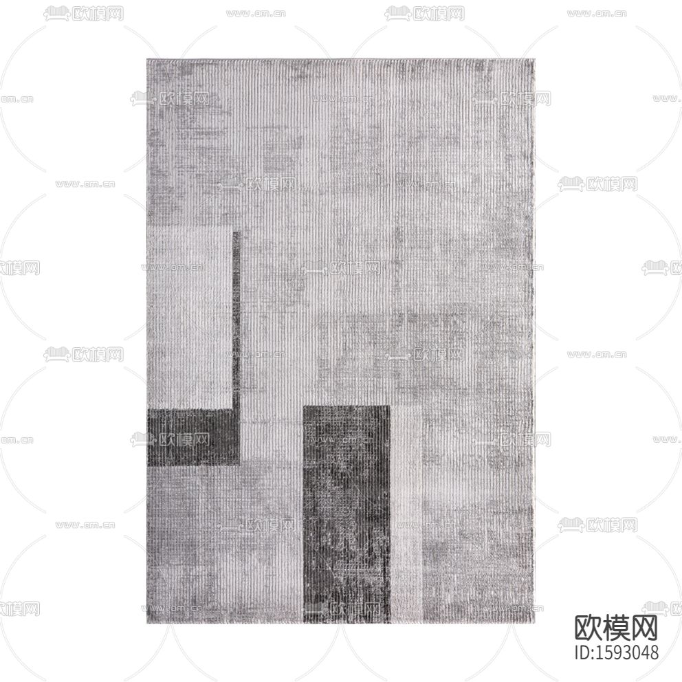 现代简约创意线条纹理布艺地毯