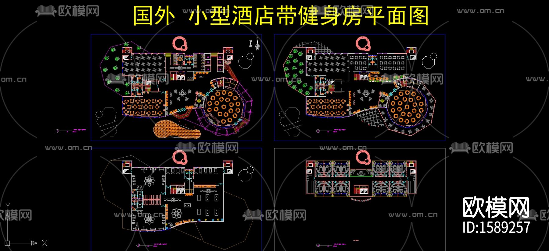健身房平面图下载（渲染图1）