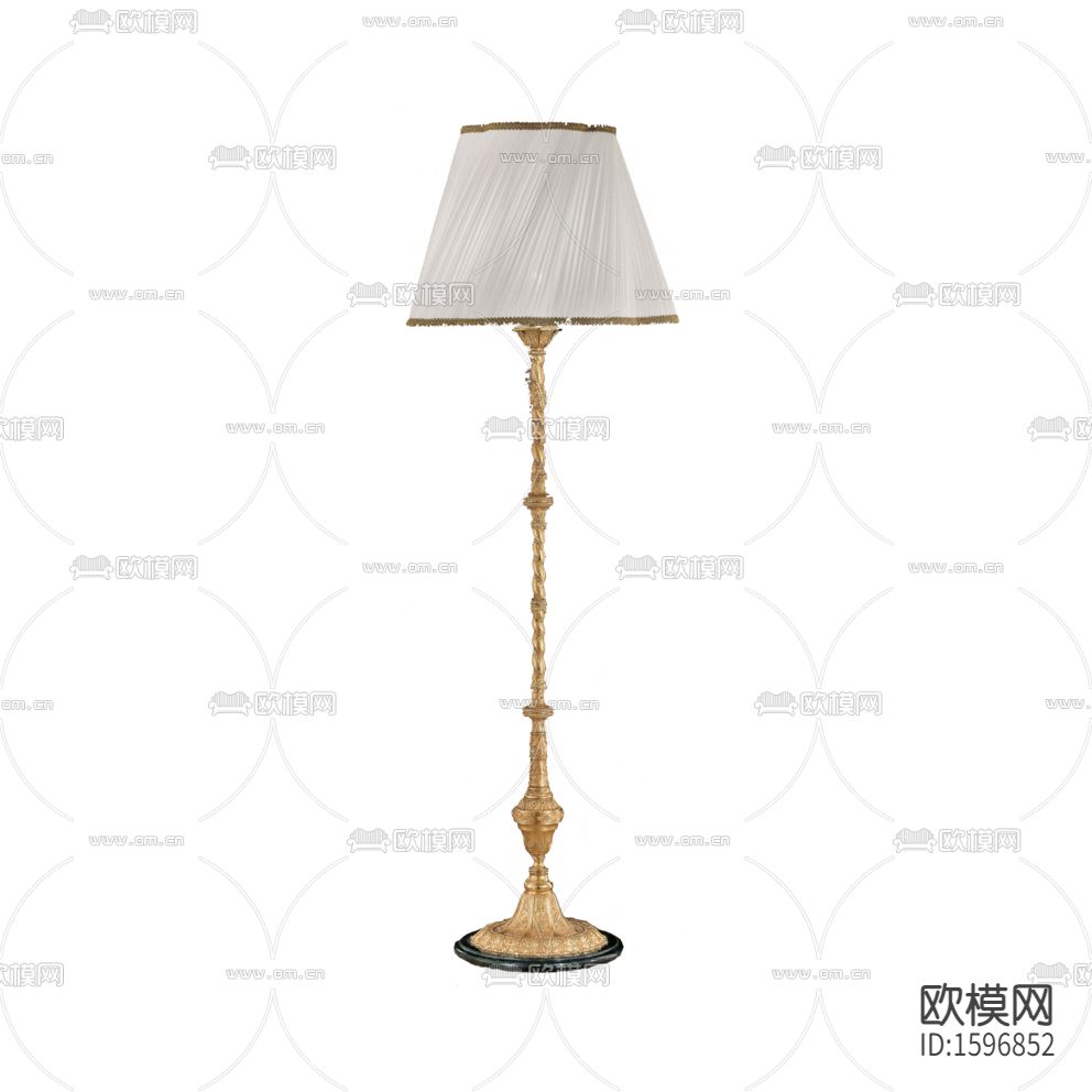 欧式古典金属雕花落地灯下载