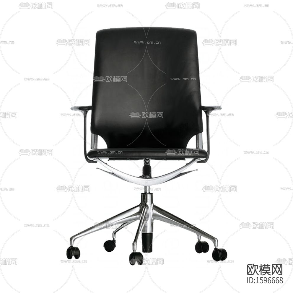 现代简约金属皮革办公椅