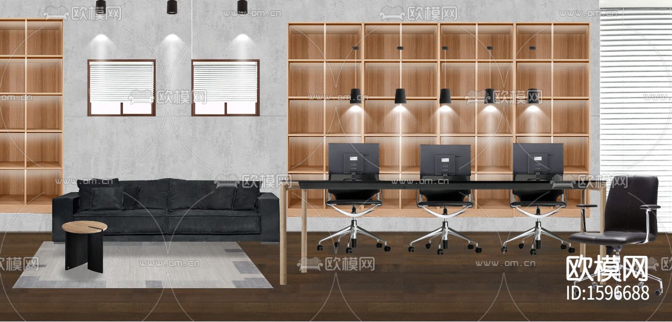 工业风简约办公室