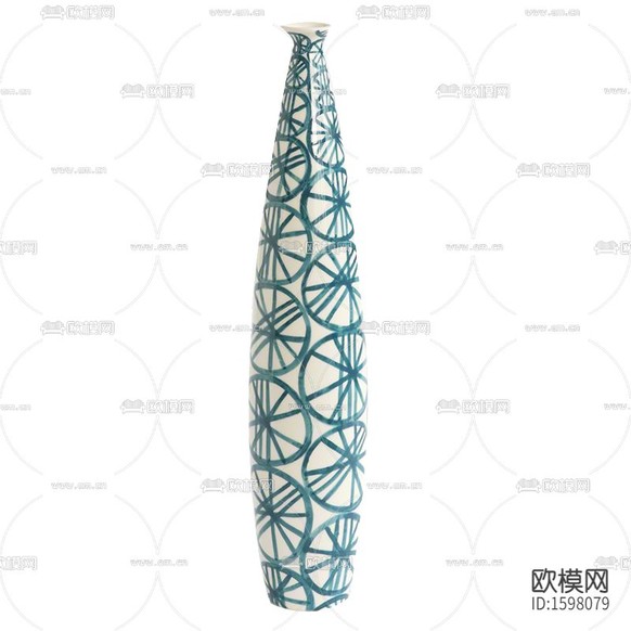 新中式禪意彩繪陶瓷花瓶下載