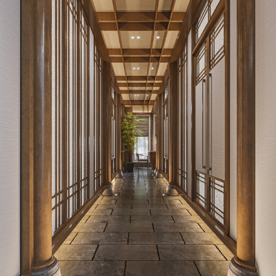 茶楼过道3d模型