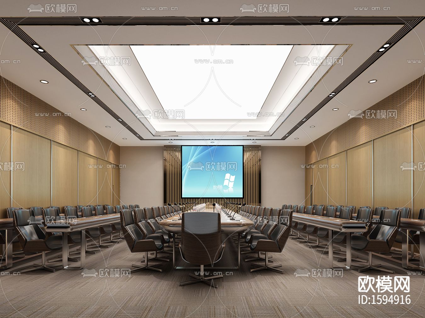 保险公司cad施工图下载（渲染图9）