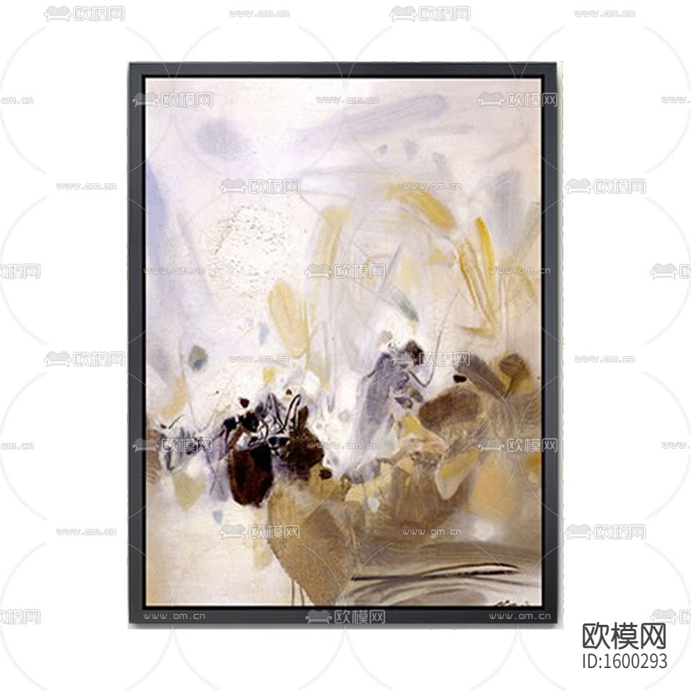 简欧创意色彩抽象画下载