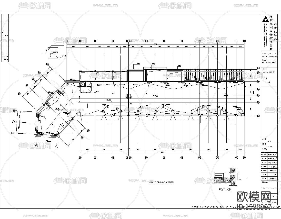 住宅小区给排水cad施工图下载（渲染图1）