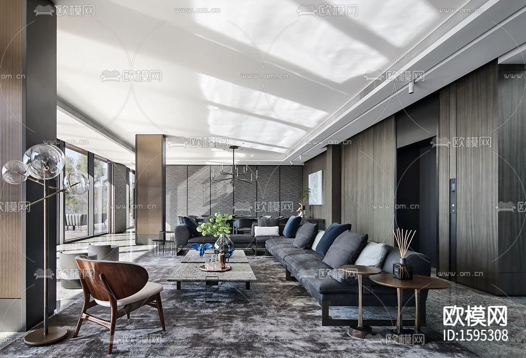 香港郑树芬设计事务所cad施工图下载（渲染图1）