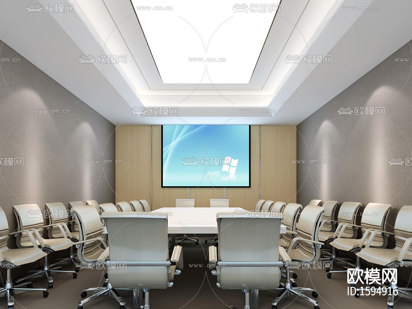 保险公司cad施工图下载（渲染图7）