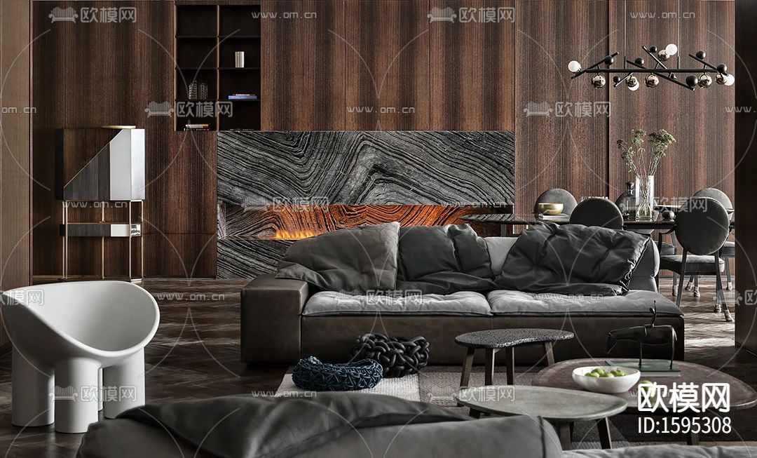 香港郑树芬设计事务所cad施工图下载（渲染图4）