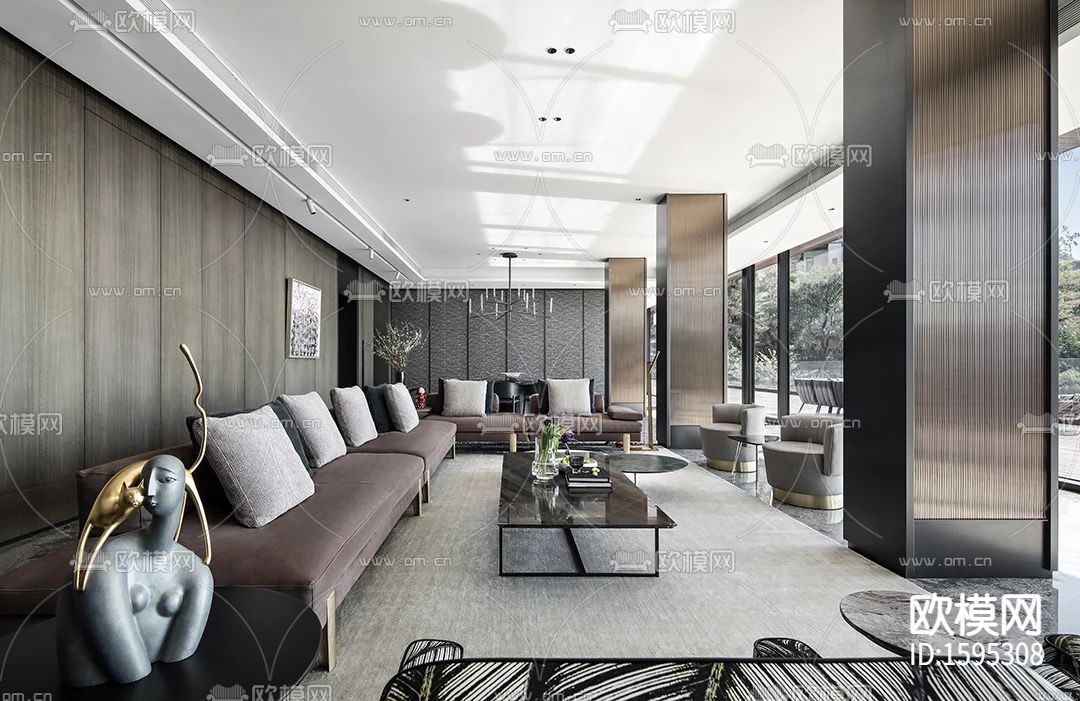 香港郑树芬设计事务所cad施工图下载（渲染图2）