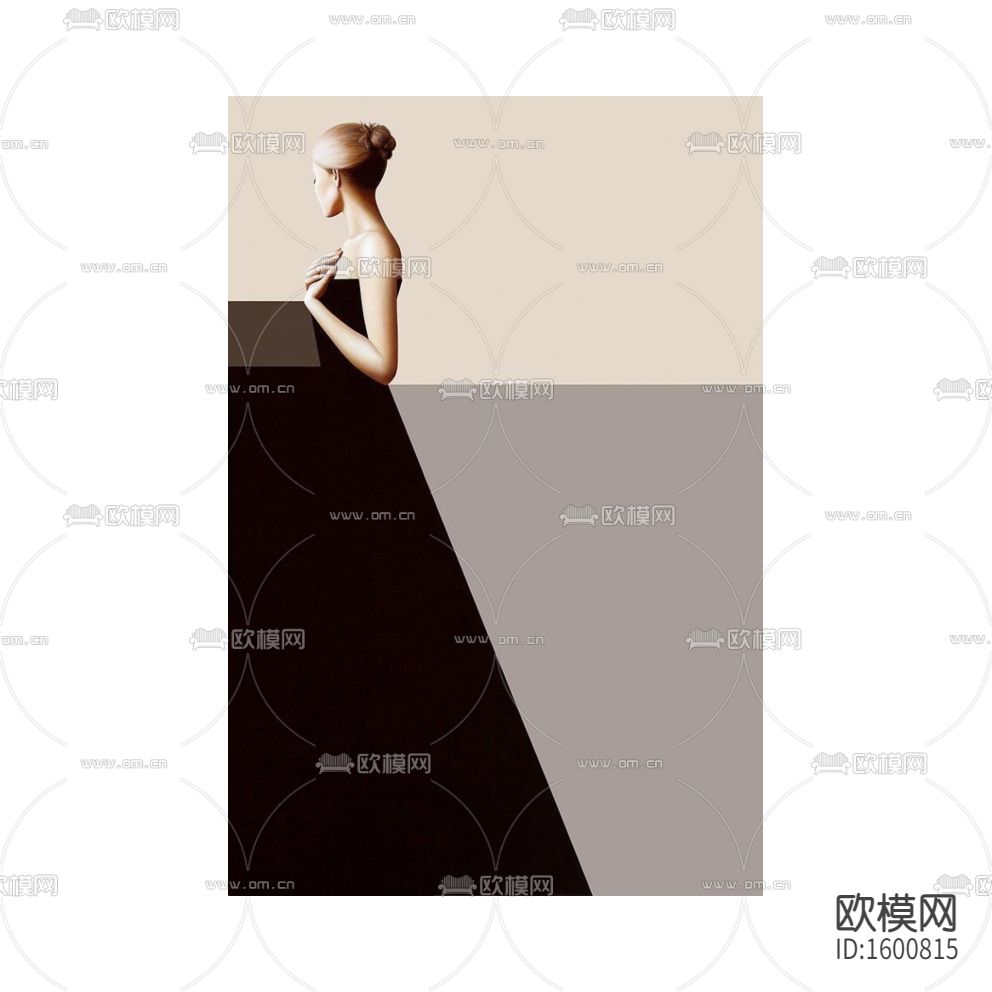 现代创意几何人像摄影下载