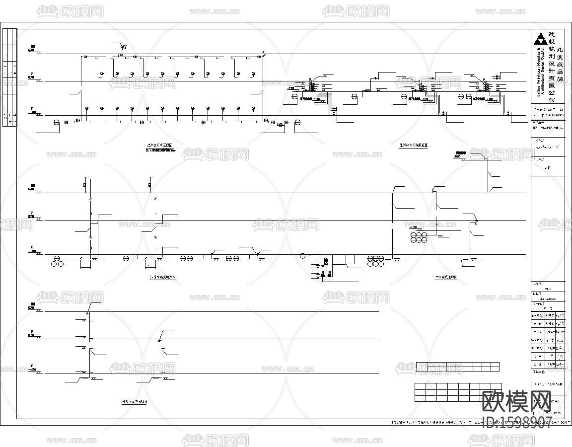 住宅小区给排水cad施工图下载（渲染图2）