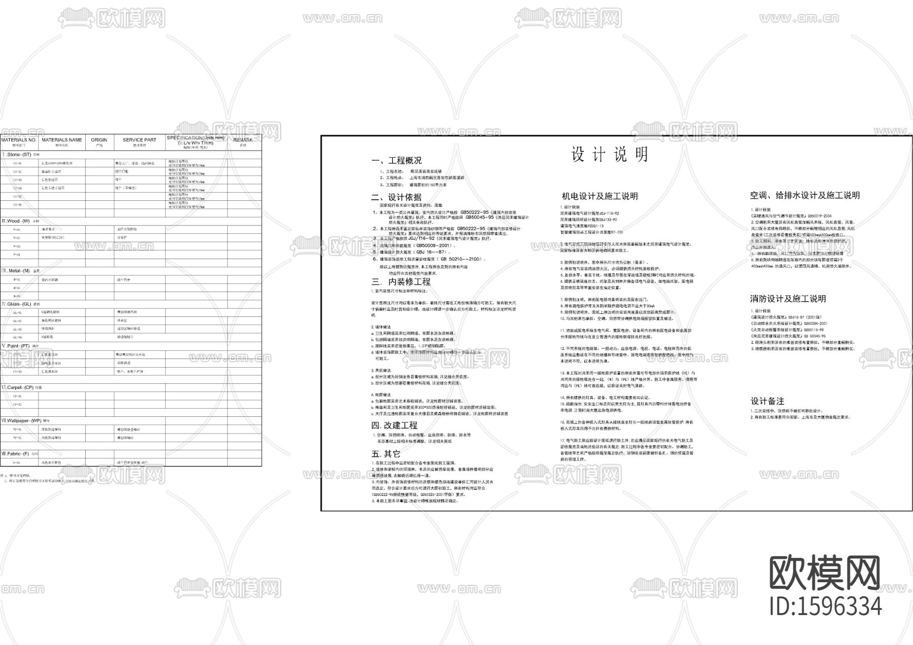 美发店目录说明cad图库下载（渲染图2）