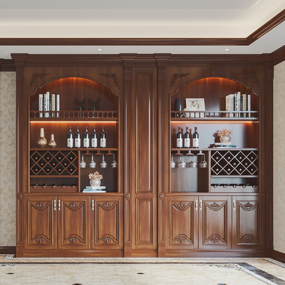 美式3d酒柜模型-柜子3d模型-3dmax模型免费下载-欧模网