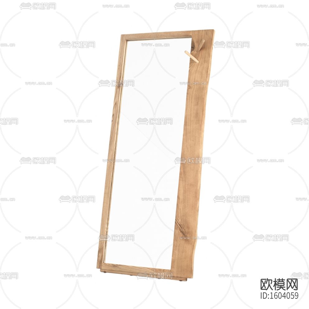 北欧天然原木全身镜